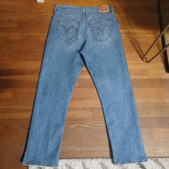 LEVI'S wedgie straight jeans in summer love (sz31) - Picture 6 of 16